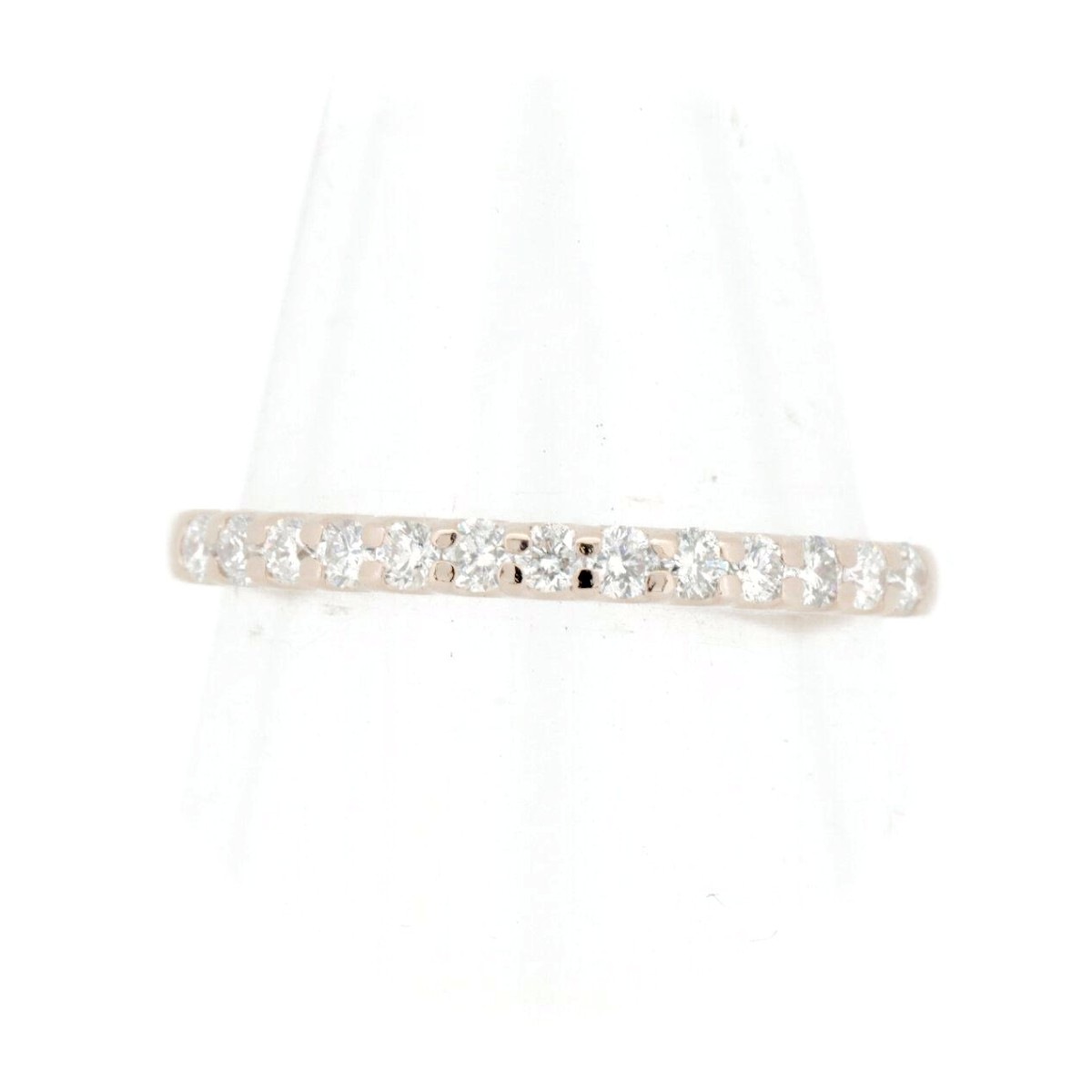 ハーフエタニティ ダイヤモンド リング 指輪 0.23ct 8.5号 K18PG(18金 ピンクゴールド) 質屋出品