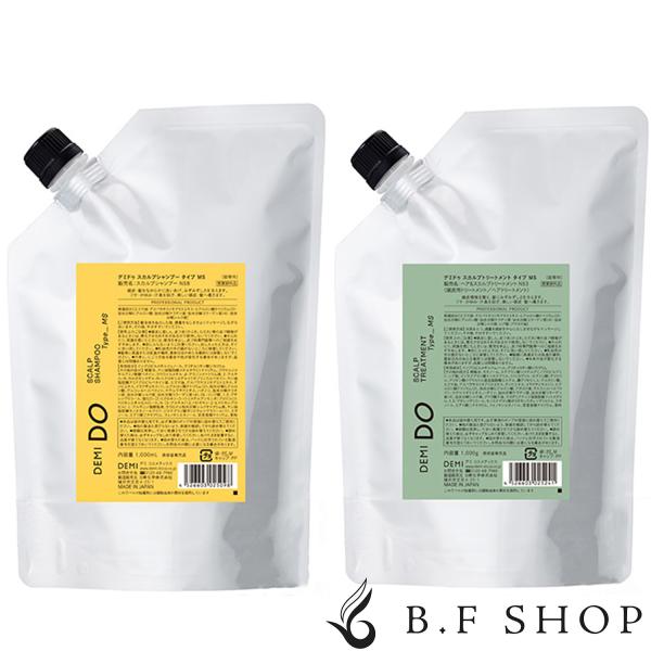 【セット品】デミ ドゥ スカルプシャンプー タイプ MS & スカルプトリートメント タイプ MS 1000ml + 1000g 医薬部外品 LSC