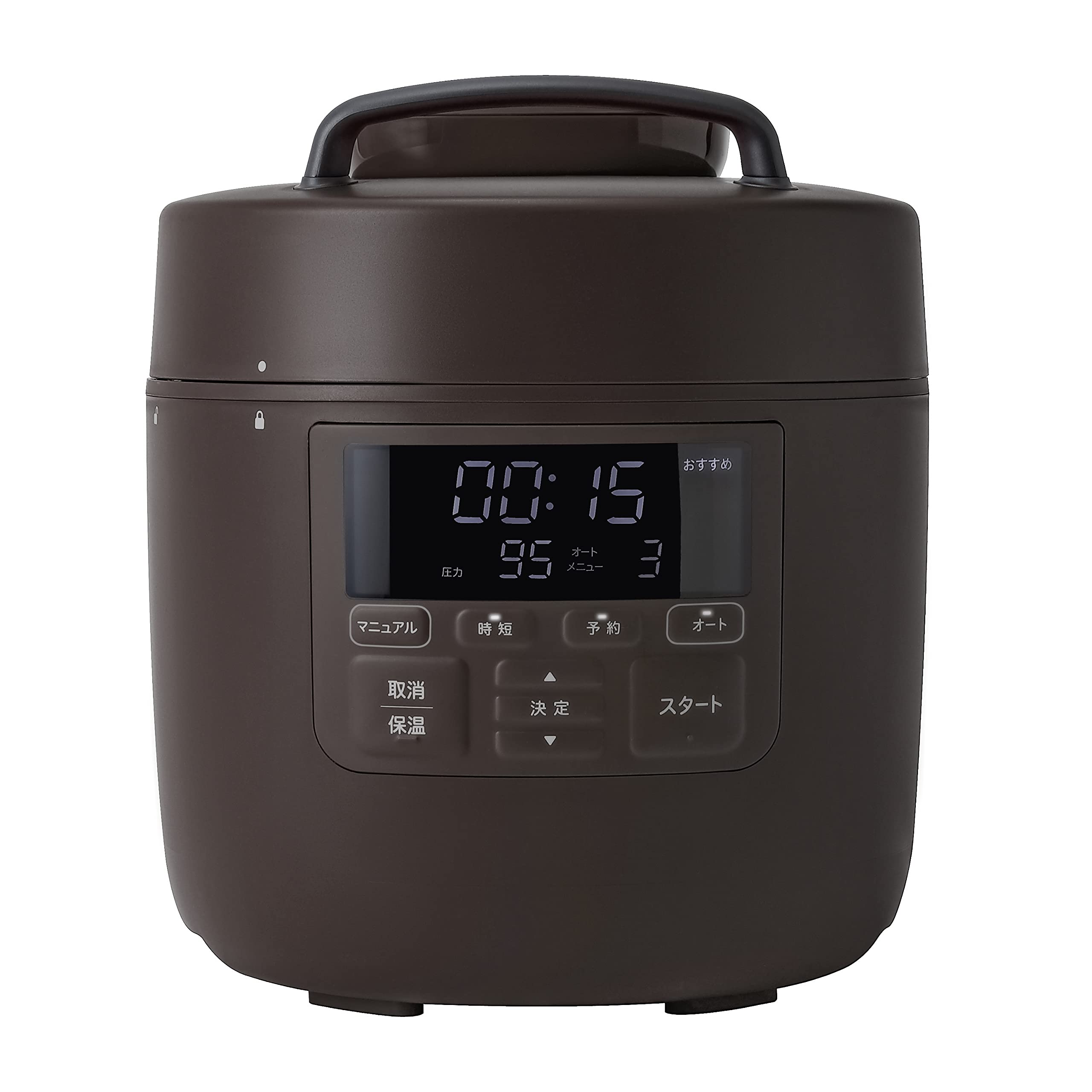 シロカ 自動減圧機能付き電気圧力鍋 おうちシェフ PRO [スマートプレッシャー技術(高圧力95Kpa×自動減圧)/1台10役/レシピ本付き/かしこい予約プログラム/発酵/甘酒/電気圧力鍋] SP-2 14,850円