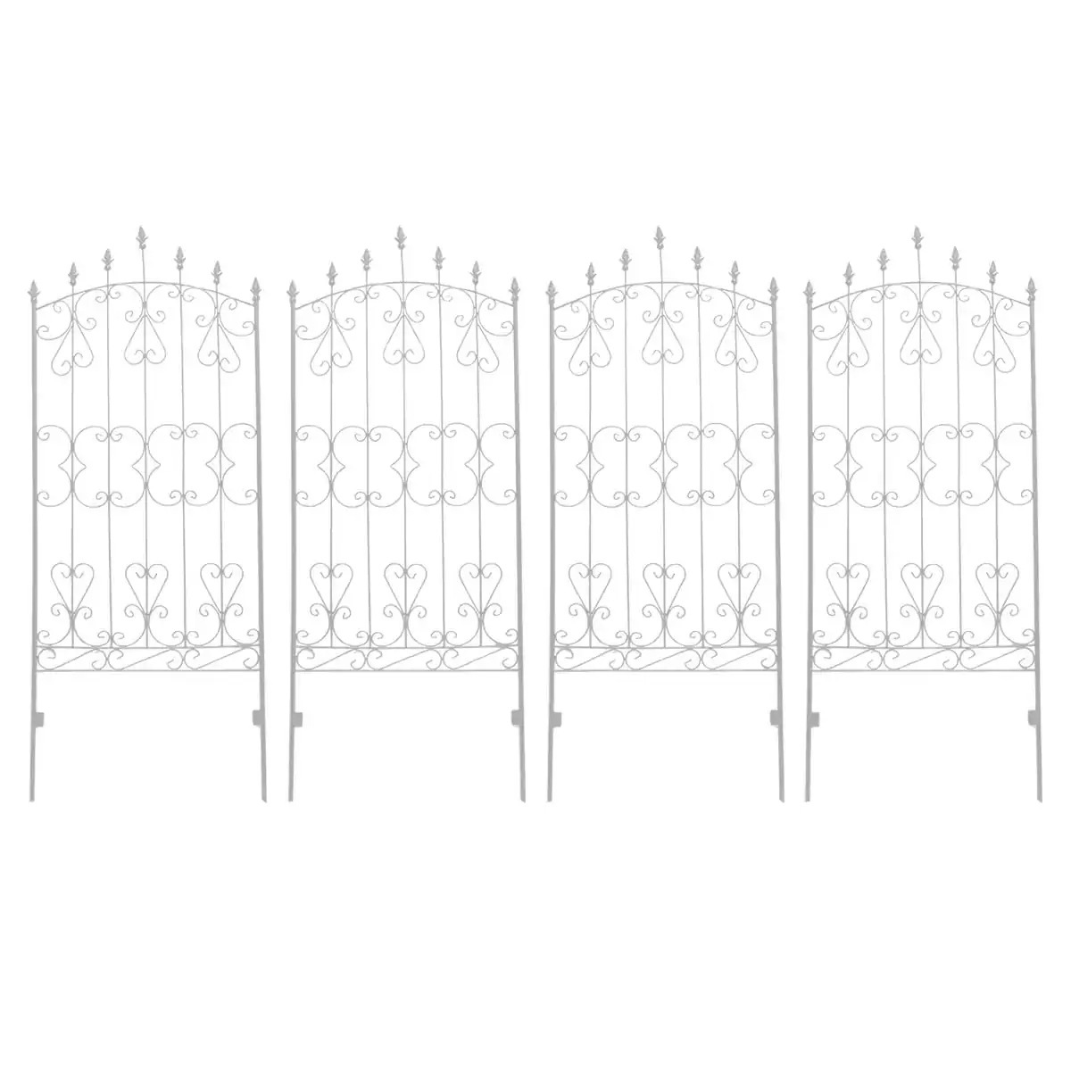 フェンス 4枚組 アイアンローズフェンス150 IFROSE-150-4P
