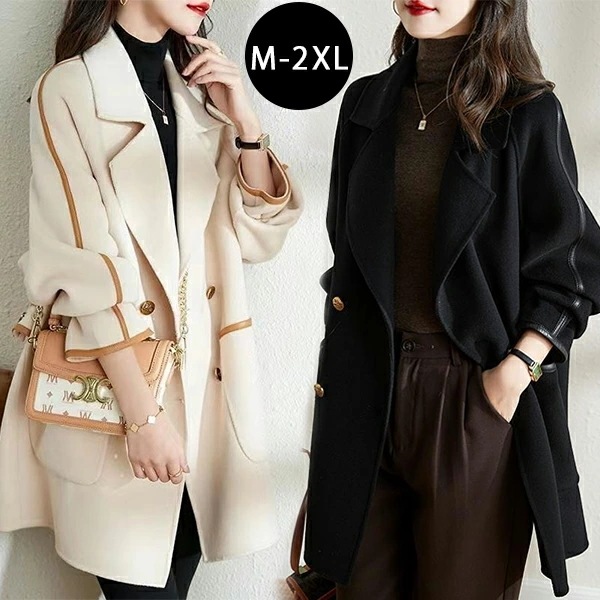 チェスターコート レディース スーツジャケット コート アウター 冬 大きいサイズ ブラック ベージュ 無地 大きめ 膝丈 大きいサイズ 体型カバー コート 秋服 冬 大人 カジュアル きれいめ 上品