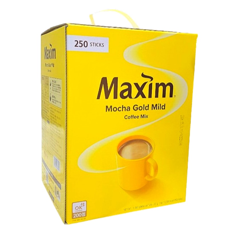 【大容量250本】モカゴールドマイルド コーヒーミックス 12g×250本 韓国インスタントコーヒー 韓国インスタントスティックコーヒー 職場用コーヒー 韓国ドラマコーヒー