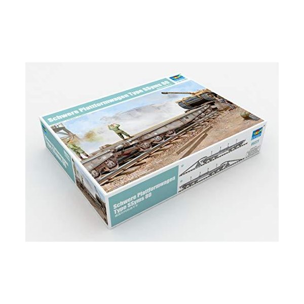 Trumpeter 1/35 WWII German Army Type Ssyms 80 Heavy Armor Transport Flatcar 並行輸入品