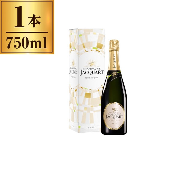 ジャカール モザイク ブリュット 白 カートン入 750ml メーカー直送
