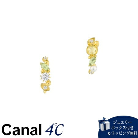 4cc520843 カナルヨンドシー Canal 4℃ カナル4℃ ピアス シルバー MIMOSA Collection ミモザ フラワー クォーツ/ペリドット レディース ブランド 正規品 新品 ギ