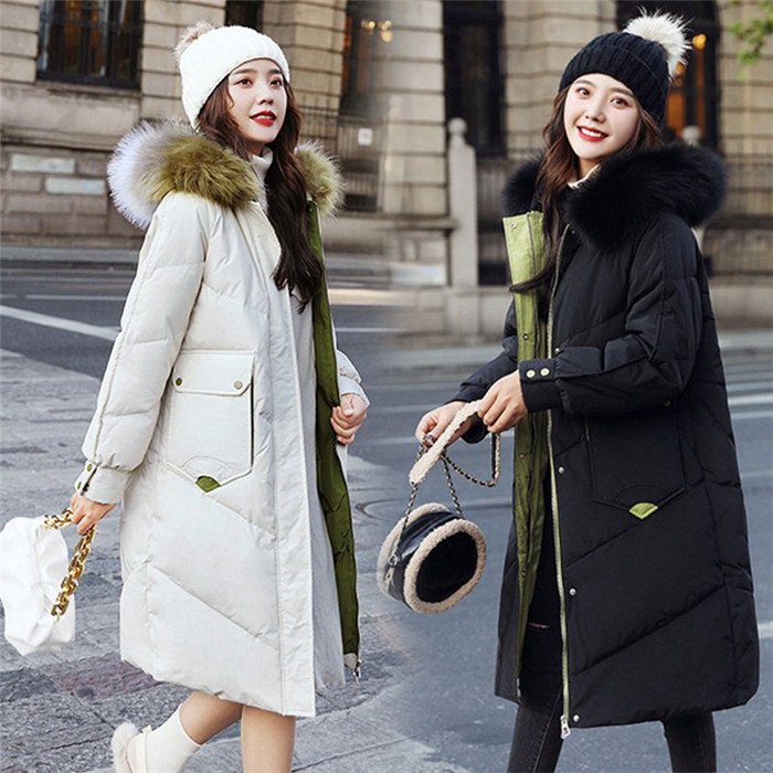 ダウンコート レディース 秋冬 コート ダウンジャケット 40代 カジュアル ファーフード ロング丈 4,882円