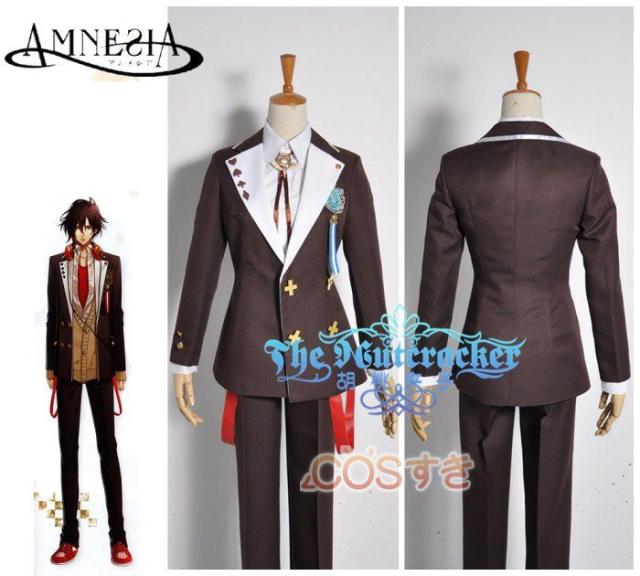 【全店任意2枚購入で100円OFF】AMNESIA アムネシア シン ハート 男子制服　ベルベット コスプレ衣装 高品質 新品 Cosplay アニメ