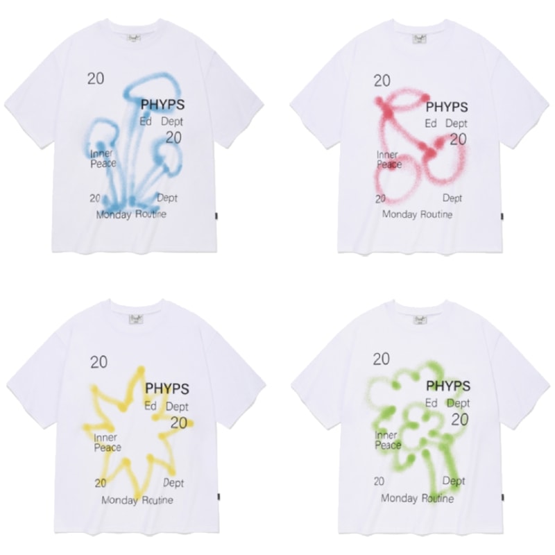 SPRAY BIG SS WHITE [ SUNSET / BROCCOLI / MUSHROOM / CHERRY]
