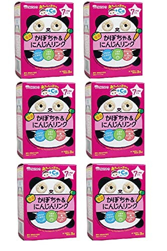 他サイト： 和光堂 赤ちゃんのおやつ+Caカルシウム かぼちゃ&にんじんリング6個 [7か月頃から]の商品画像