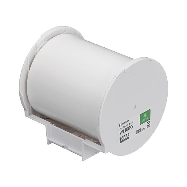 (まとめ）キングジム テプラ Grand テープカートリッジ 100mm 緑 WL100G 1個(×3セット)