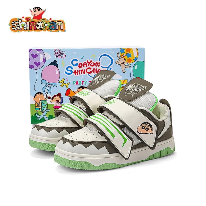[限時優惠/最新デザイン]クレヨンしんちゃん夏のマジックテープ百合靴運動レジャー靴夏のパン靴男