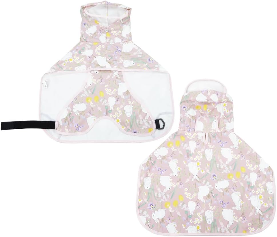 犬用レインコート 防水 フード付き 調整可能 軽量 ウサギ XLサイズ 小型/中型/大型犬対応