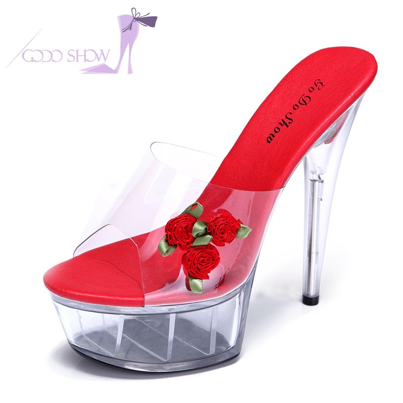 レディースサンダル/パンプスクリアヒール ハイヒール ピンヒール ミュール厚底サンダル /プリーザー パーティードレス 靴 大きいサイズ ドレス キャバ　結婚式 二次会 厚底