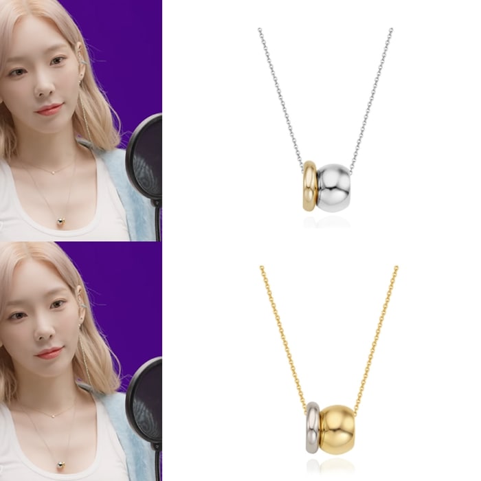 【テヨン着用】 deux ring necklace 2Colors