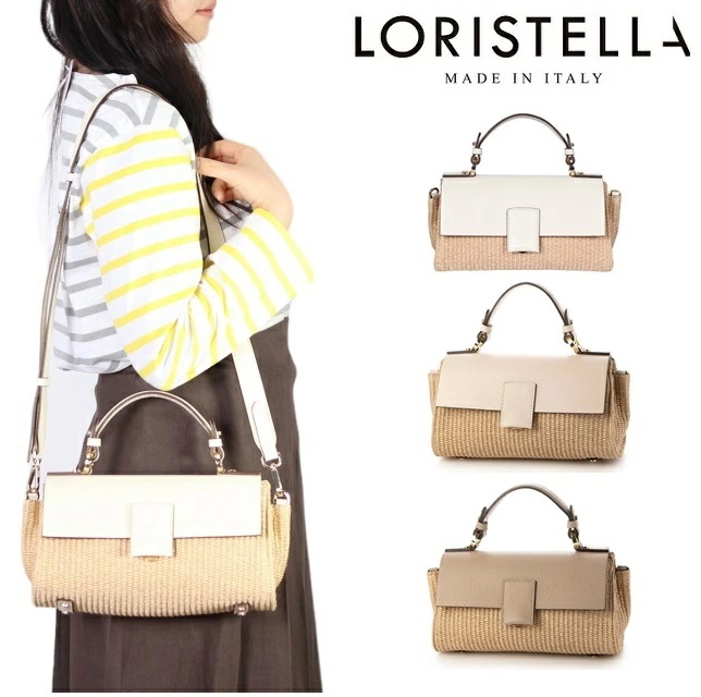 ロリステッラ loristella バッグ レザー カゴバッグ ショルダー 2WAY LORISTELLA BETH 2529 春夏 スムースレザー ミニバッグ 小さめ ストラップ インスタグラム シ