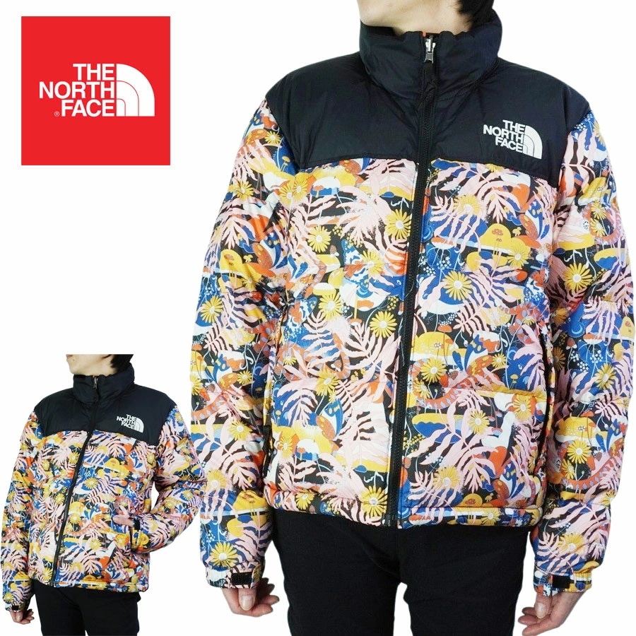 ノースフェイスTHE NORTH FACEレディース ジャケットW PRINT NUPTSE JKTウィメンズ プリント ヌプシジャケットTNF BIM