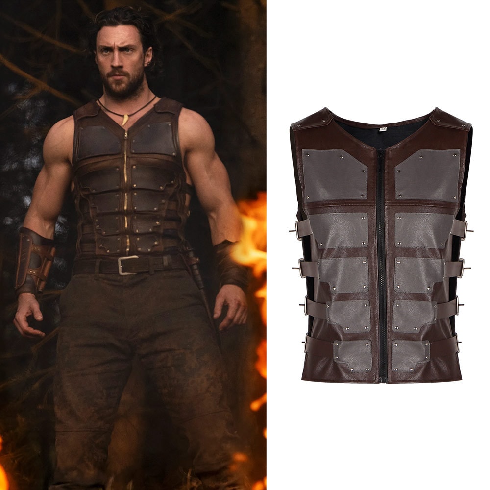 【速達!】ハンターのクライビンコス服男性用ノースリーブのフェイクベストコスプレコスプレコスプレ衣装