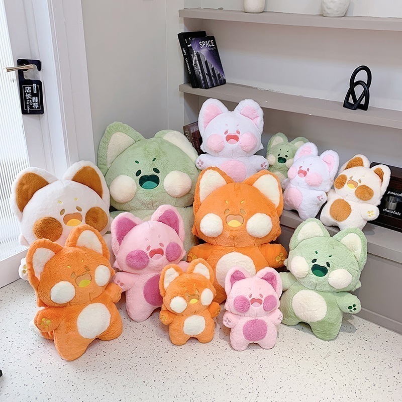 可愛くて可愛い子猫人形ぬいぐるみ落書き猫人形子供用添い寝枕女の子誕生日プレゼント