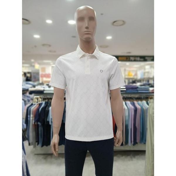 セーブゾーン05 前面幾何学プリントカラーTシャツ ホワイト ACTS2452 90 (S49779190)
