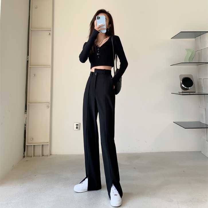 パンツ ズボン ワイドパンツ ストレートパンツ スリム タイト 細身 ストレート ポケット ハイウエスト 薄手 きれいめ シンプル カジュアル 上品 おしゃれ お洒落 かっこいい 大人可愛い 大人女子