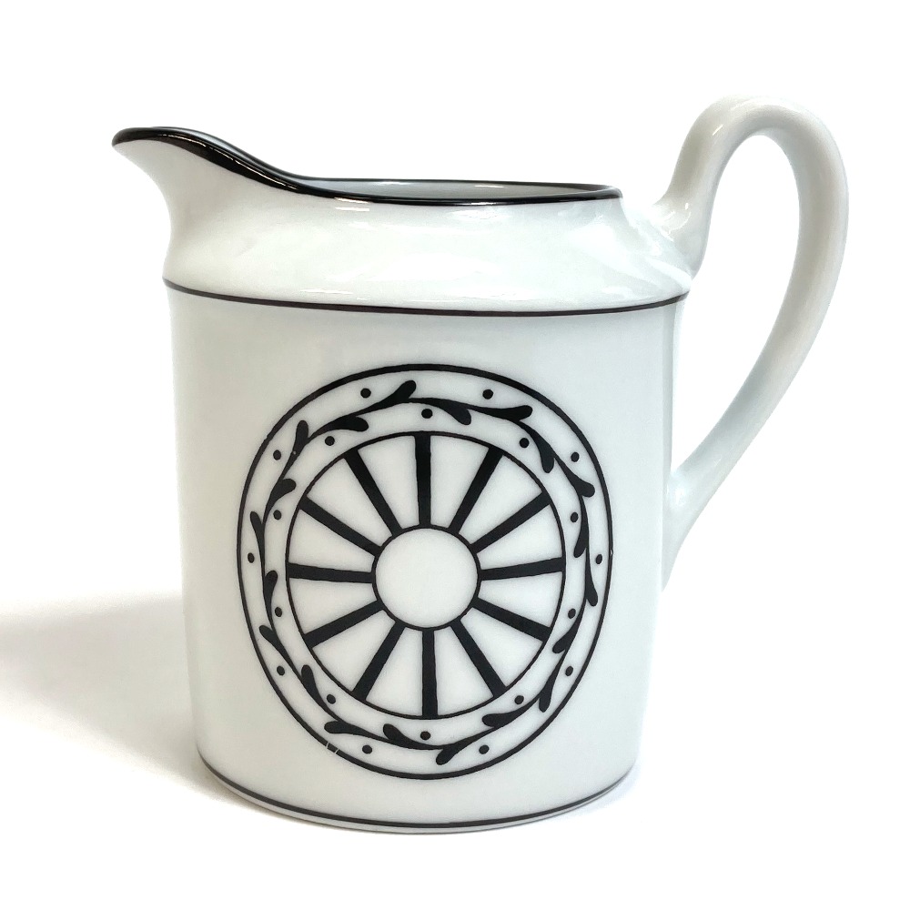 グラス ムッシュ ディオール クリーマー Monsieur Dior ミルクピッチャー 陶器 ホワイトブラック