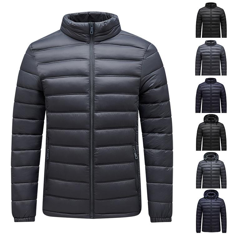 [惠子商店]新品入荷ダウンジャケット メンズ ライトダウン 軽量 フード付き 暖か 薄手 防寒着 秋冬 20代 30代 40代 50代ダウンジャケット メンズ ライトダウン