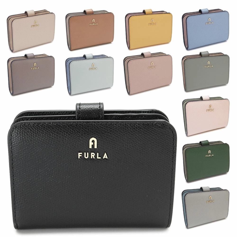 折財布 レディース カメリア コンパクト ウォレット Sサイズ 二つ折り財布 レザー 単色 バイカラー WP00315 ARE000 2025年秋冬新作