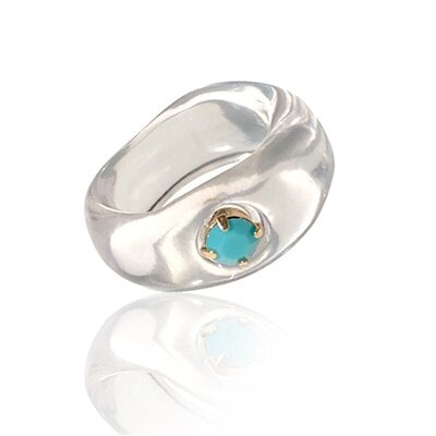 BTSジョングク着用/Pond ring CLEAR/韓国ファッションアクセサリー/防弾少年団