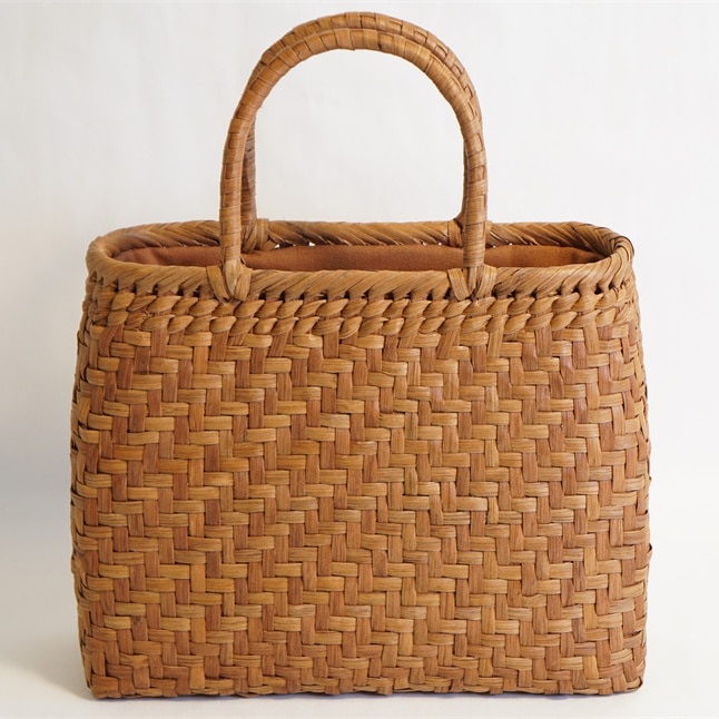 山葡萄 かごバッグ 網代編み やまぶどう 山ぶどう カゴバッグ 持ち手 おしゃれ バスケット メルカド レディース ハンドバッグ 着物 籠バッグ 蔓 バック かご 巾着 職人の手作り 中布と内ポケット