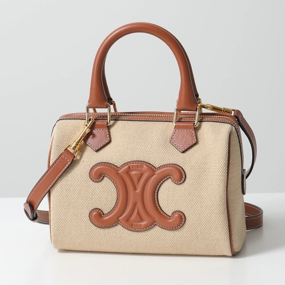 CELINE セリーヌ ハンドバッグ Cuir Small Boston キュイル スモール ボストン 197582EFL.02NT レディース Triomphe トリオンフ ショルダーバッグ