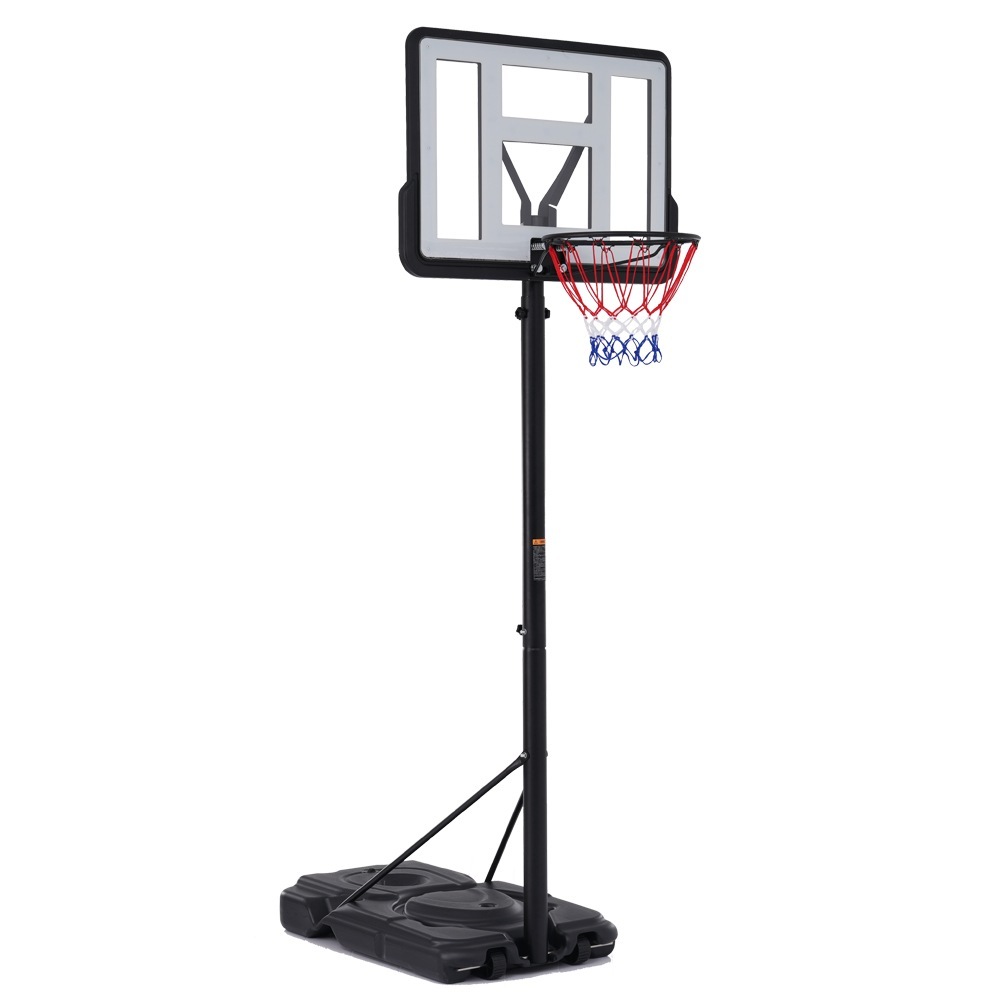 【大好評！最安値挑戦!】バスケットゴール ＆ミニバス対応 6段階高さ調節 230-305cm 移動可 工具付き ゴールネット 一般用 屋外用GG9038 China BlackG7