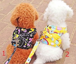 犬用胸背ハーネス付き★けん引ロープ★犬服★ペット用品★全6色pet53