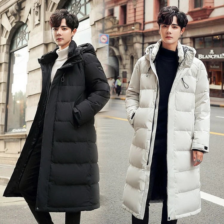 ダウンコート メンズ コート ダウンパーカー ベンチコート 冬服 防寒服 40代 アウトドア アウター ロング丈 フード付き 軽量 通勤 ビジネスコート スリム 韓国風