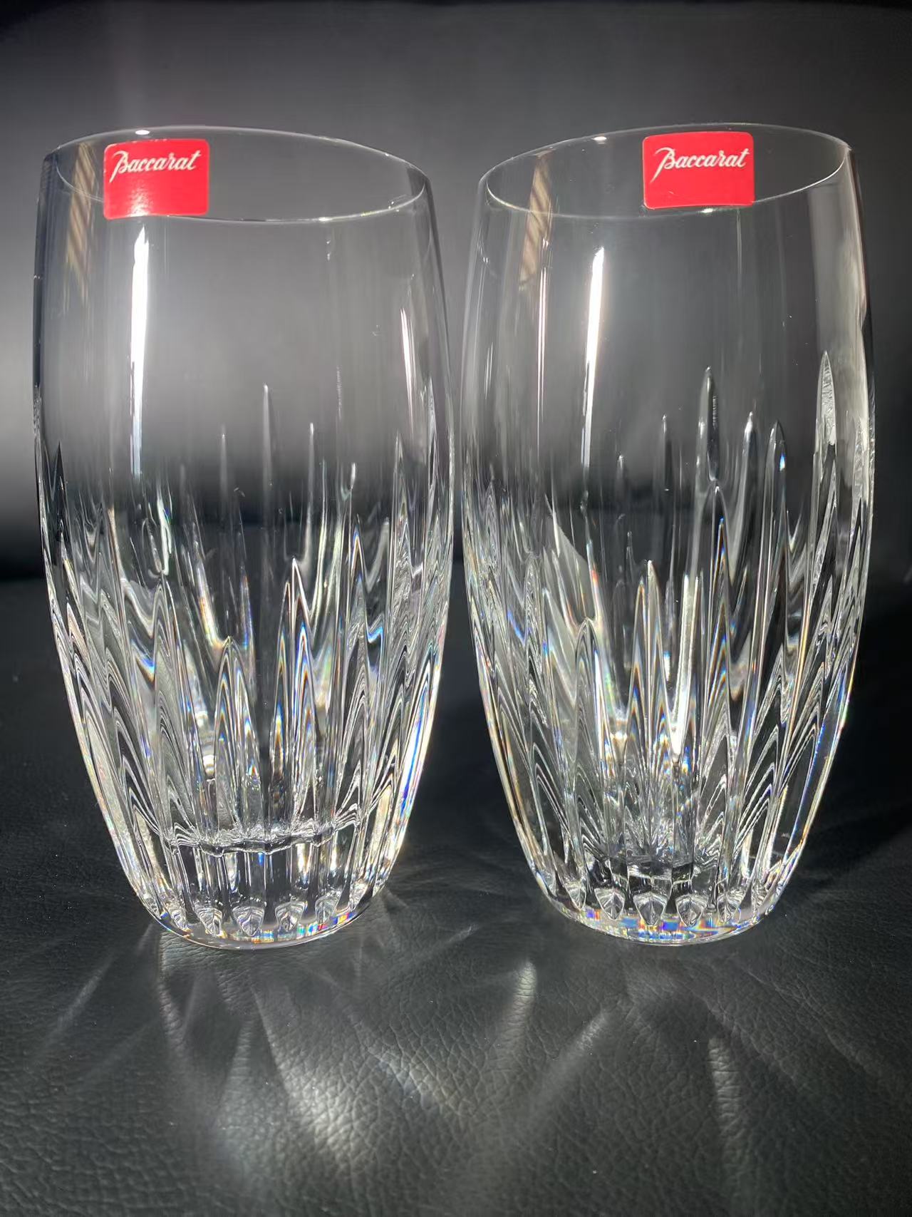 Baccarat マッセナ ハイボールグラス 2客セット クリスタルグラス タンブラー 生活雑貨 日用品【中古】