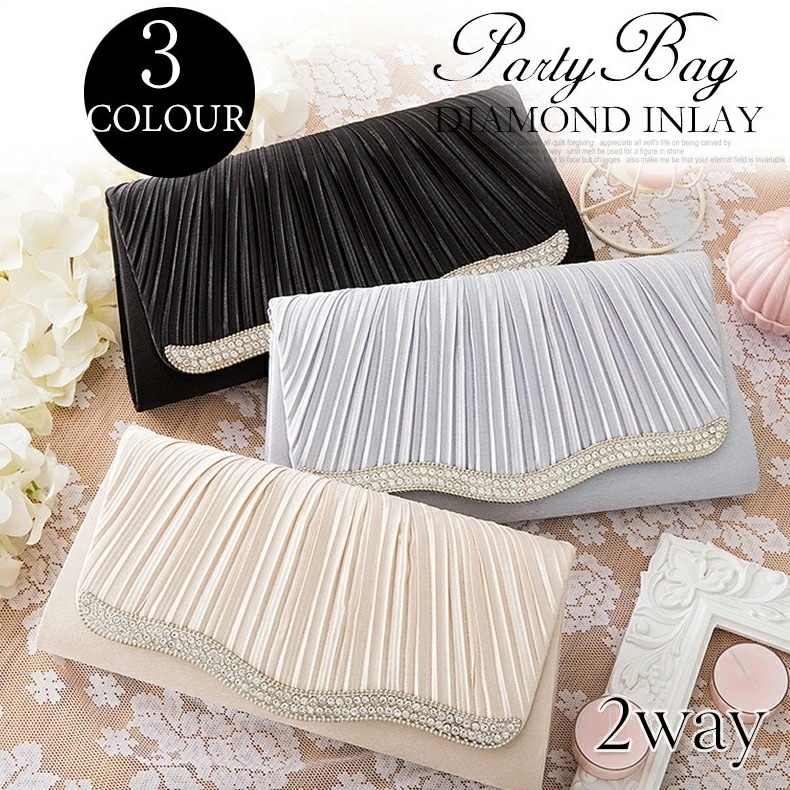 即納あり パーティーバッグ 2way クラッチバッグ ショルダーバッグ マグネット レディース バッグ 結婚式 二次会 披露宴 発表会 お呼ばれ レディースバッグ 結婚式バッグ 結婚式カバン ゲス