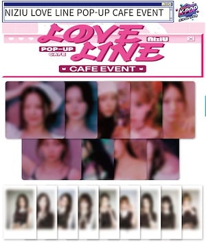 Niziu LOVE LINE ポップアップ カフェ ポラロイド コースター NiziU ポップアップ カフェLOVE LINE ポラロイド コースター