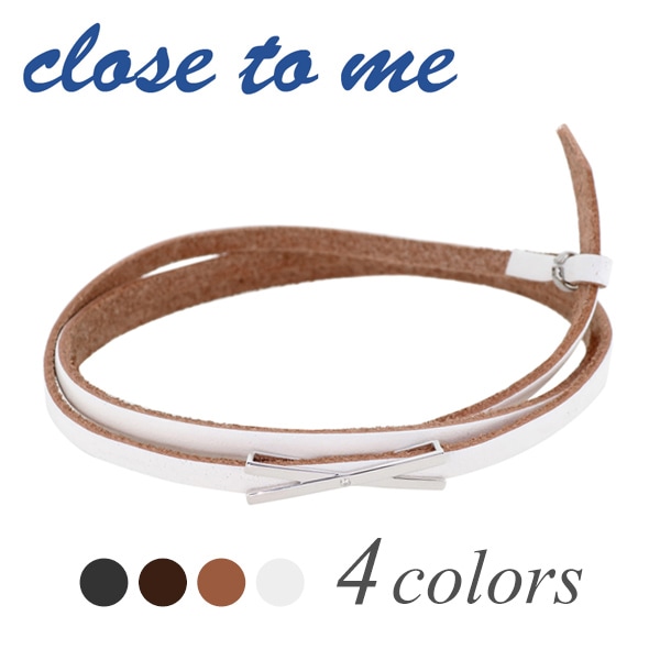 close to me クロス ジルコニア レザー レディースブレスレット レディース