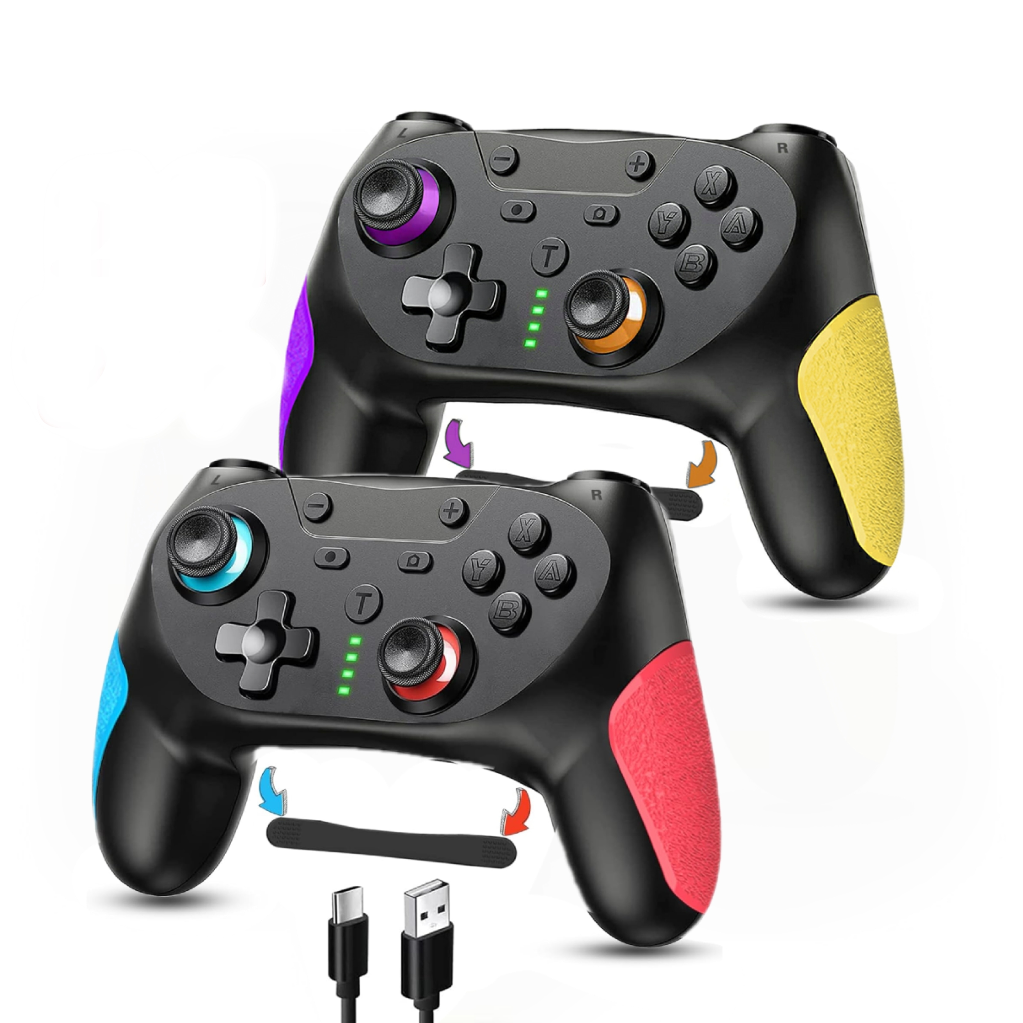新品  2個セット　任天堂　Switch 無線コントローラー  ジャイロ Qoo10] 2個セット Switch コントローラー