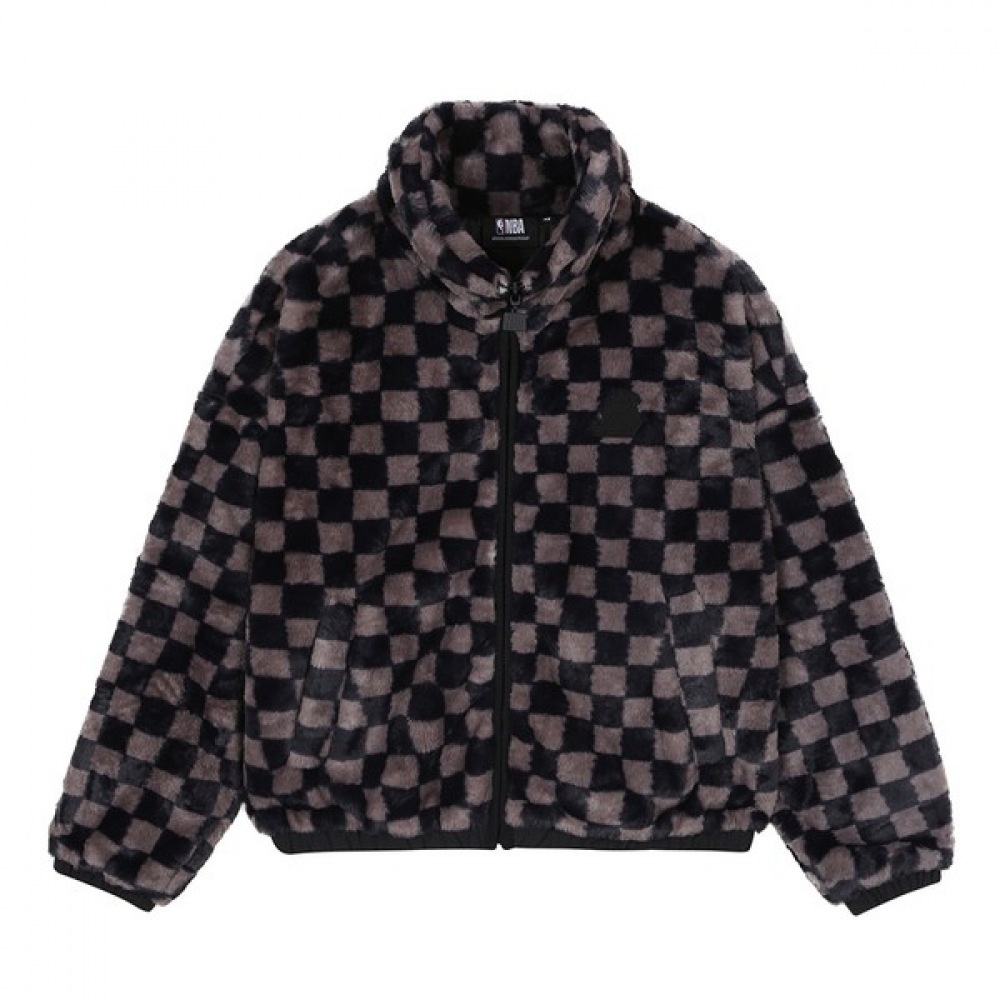 (NBA) LAL LAKERS クロップドフィットウーブンカラーフリースジャケット (N224TJ712P)