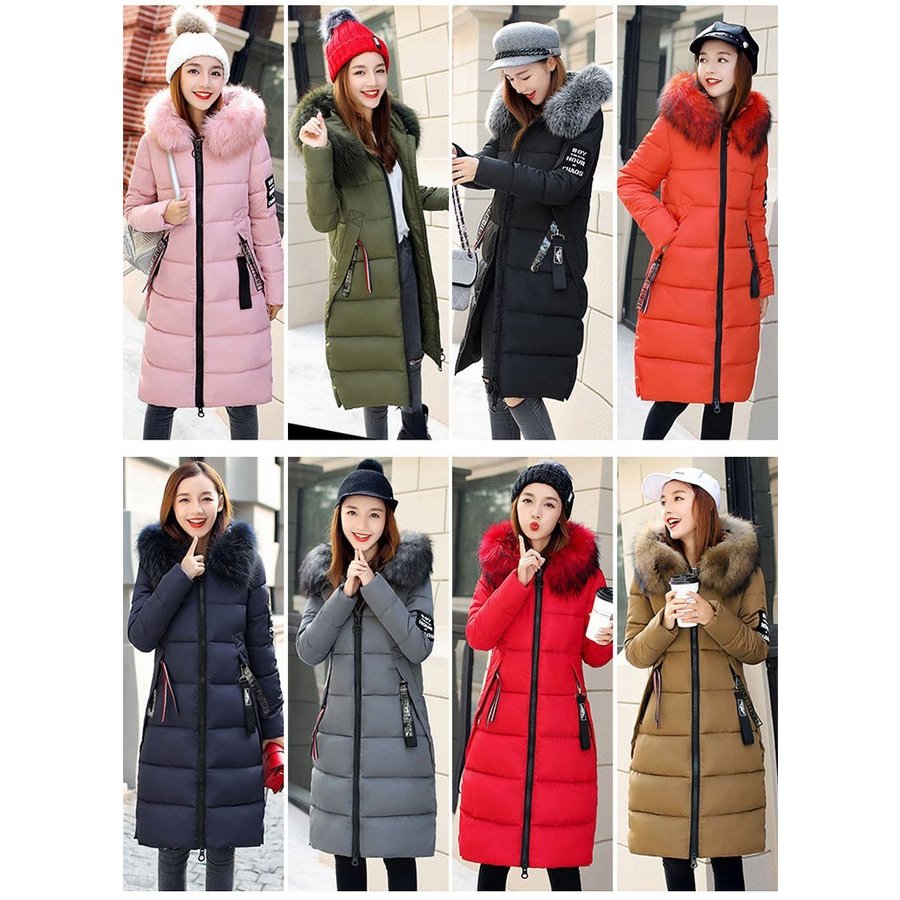 セール　ダウンジャケット ダウンコート ロング丈 秋冬用 レディース フェイスファー アウター 暖か