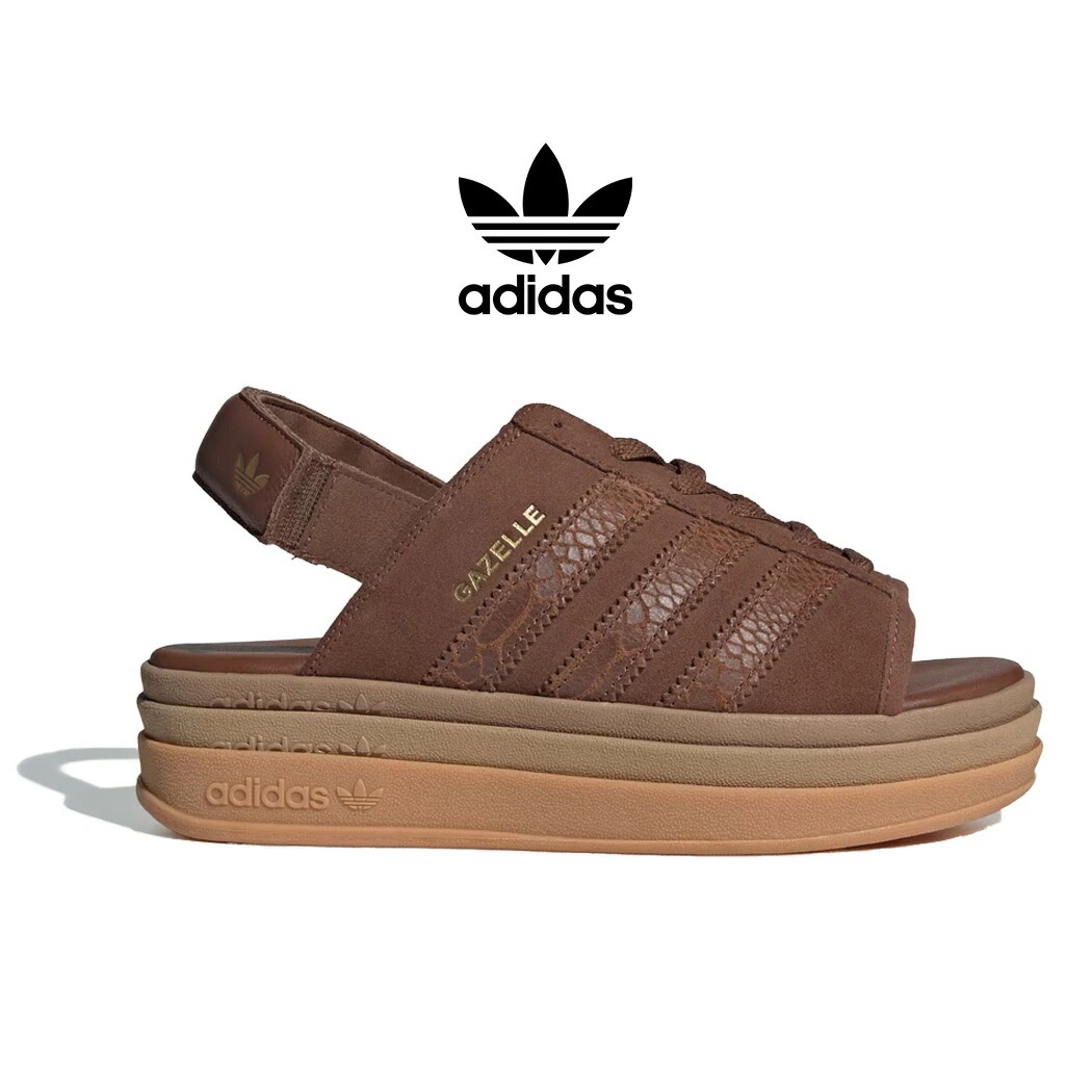 adidas アディダス 厚底 ガゼル ボールド サンダル GAZELLE BOLD SANDAL W BROWN SUEDE ( 茶色 スエード ガッツレー レディース ウィメンズ IH6633 )