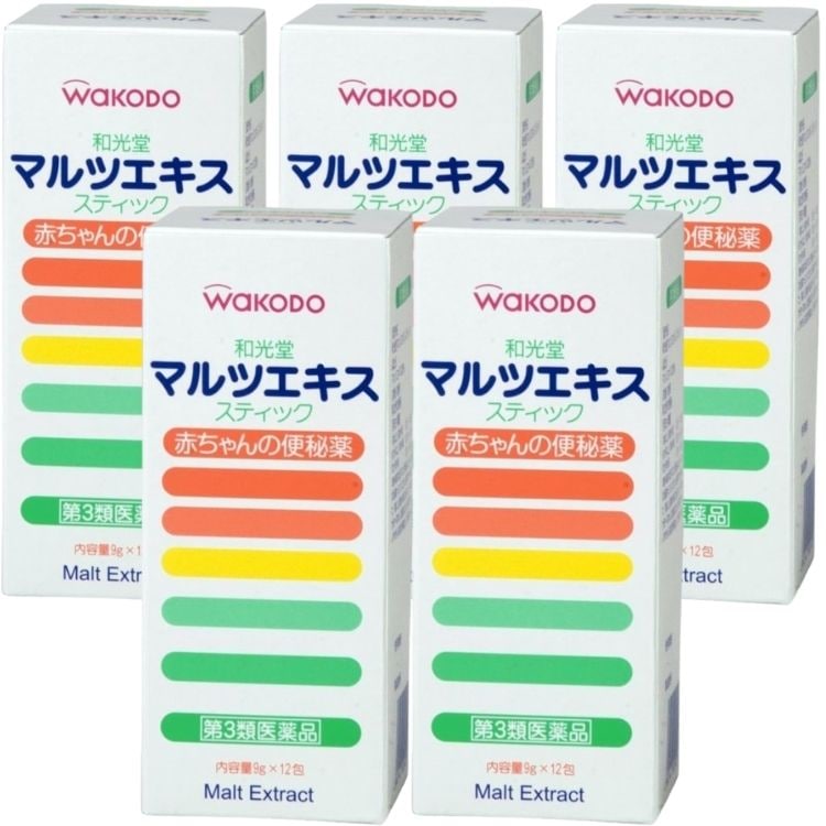 第3類医薬品 5個セット 和光堂 マルツエキス スティック 9g×12包 赤ちゃんの便秘薬