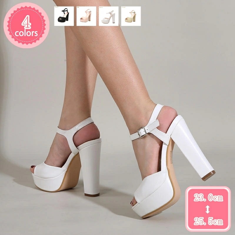 1000円OFFクーポン パンプス 黒 結婚式 サンダル チャンキーヒール 超美脚 厚底 ピンヒール 13センチヒール レディース 滑り止め ハイヒール パーティー キャバパンプス フォーマル シンプ