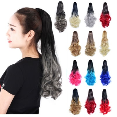 Qoo10] ポニーテール ウィッグ クリップ ロング : バッグ・雑貨