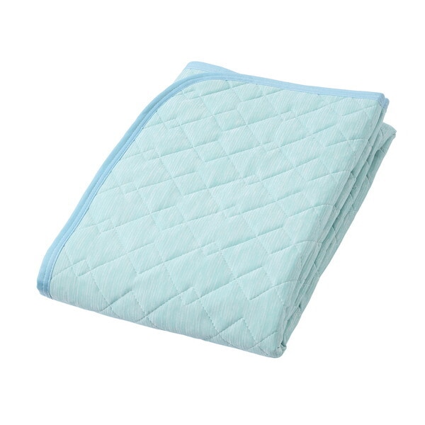 西川 置くらく ひんやり敷きパッド CP786 207378621500 グリーン ダブルサイズ