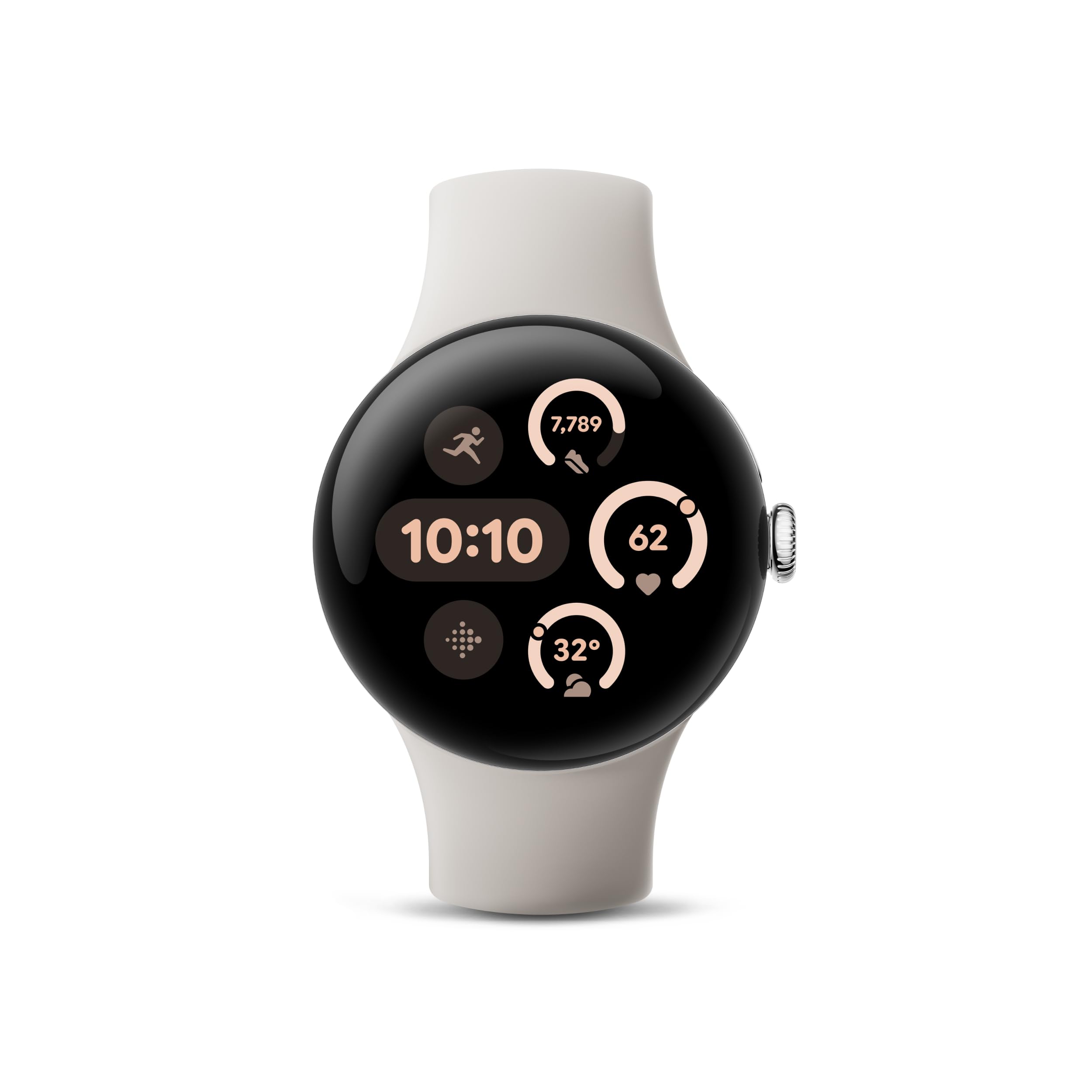 Google グーグル Pixel Watch 3 41mm Polished Silver アルミケース/Porcelain アクティブ バンド(Wifi) GA05735-US 小