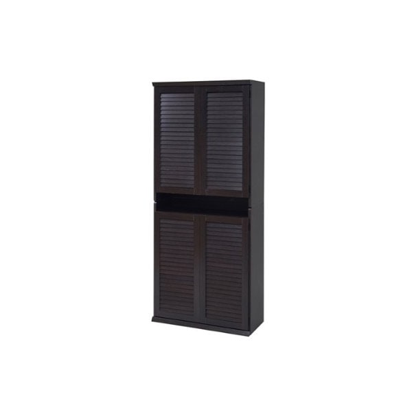 JKプラン SGT-0102SET-DB ルーバーシューズボックス 幅75 (2個組) ダークブラウン メーカー直送