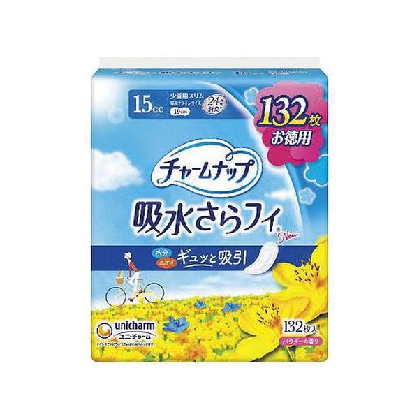 【10個セット】チャームナップ 吸水さらフィ 15cc 少量用 昼用ナプキンサイズ 19cm (軽い尿モレの方) 132枚[ユニ・チャーム]