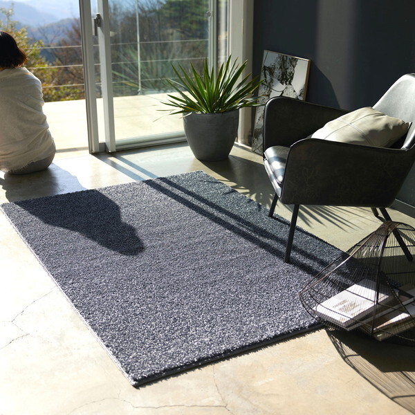 スミノエ ラグ ルネ 130×190cm ブルーグレー 防炎 13139886-38-130190 メーカー直送