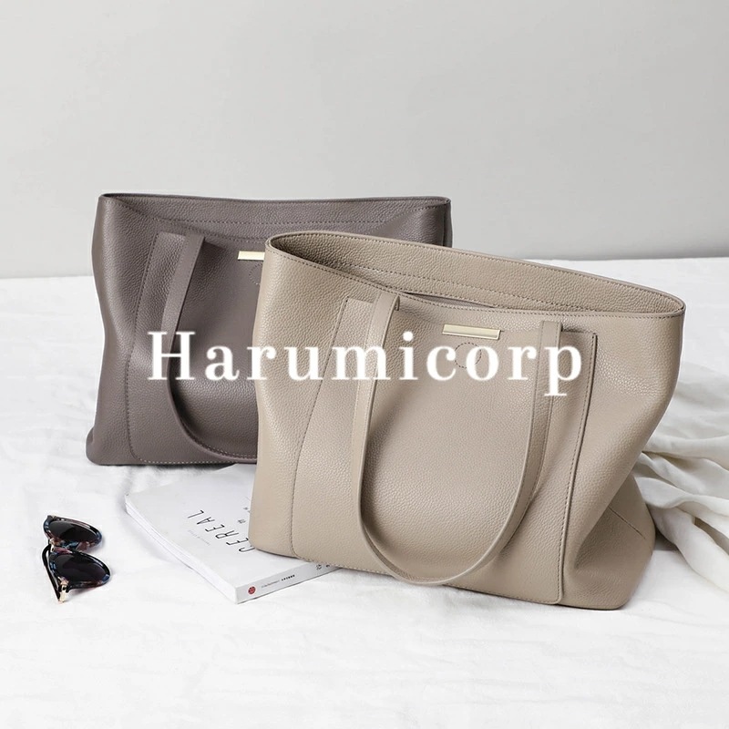 【即納】2色 本革牛革ハンドバッグ ショルダーバッグ レディースビジネスハンドバッグ 大容量女性用欧米トートバッグ レディースレザーバッグばん カバン シンプル人気上品通勤20代30代40代50代